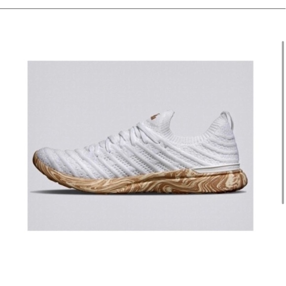 APL Techloom Wave Sneakers in White/Almond/Marble. - Picture 1 of 14